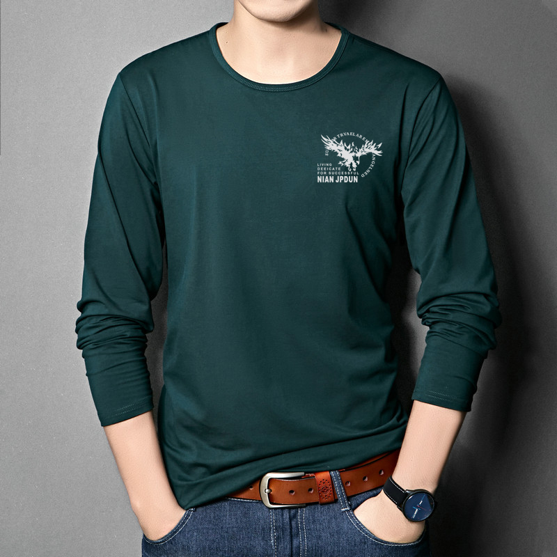 JPDUN flagship store British wind men's clothing fall long sleeve t-shirt casual large-scale shirt with a loose suit