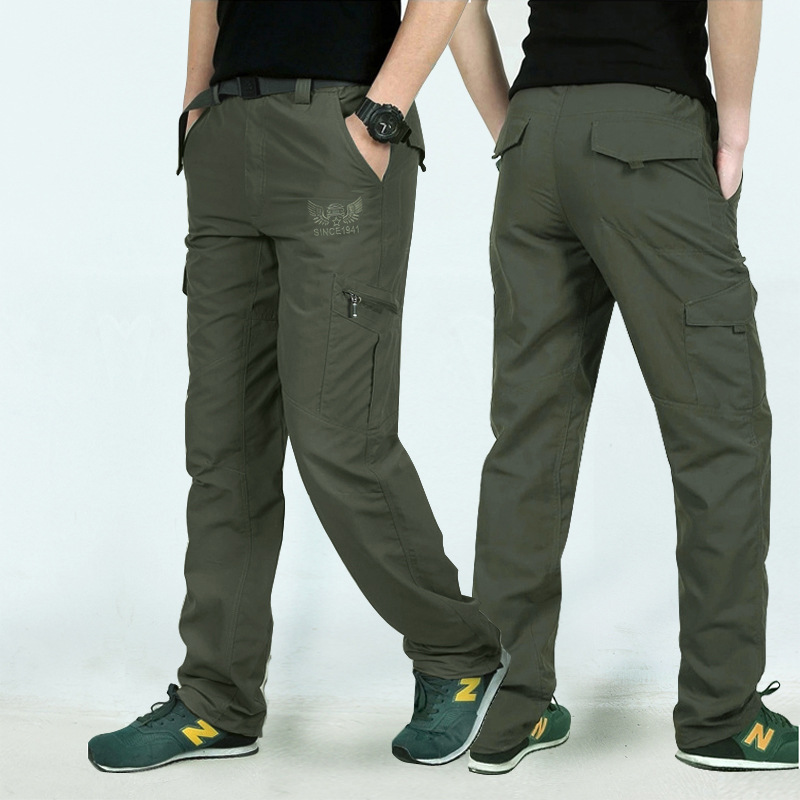 JPDUN Flagship Store Thin Section Submachine Clothing Men's Pants Summer Sports Outdoor Speed Dry Tactical Casual Pants Sprints Bike