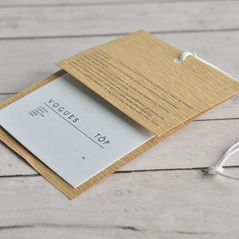 Clothing tag custom Han edition texture women's clothing special paper clothes tag customized