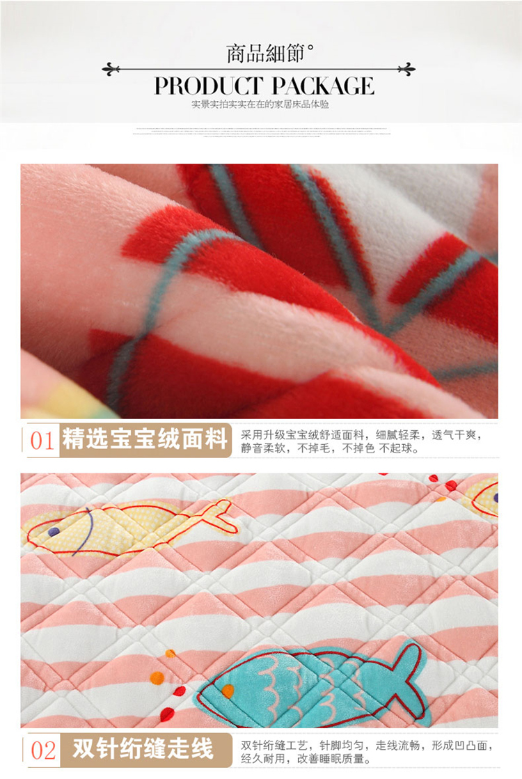 Có thể giặt được flannel nệm giường nhíp mat mat 1,5m1,8 giường 2 m mỏng phần nhung san hô đệm lò xo hanvico