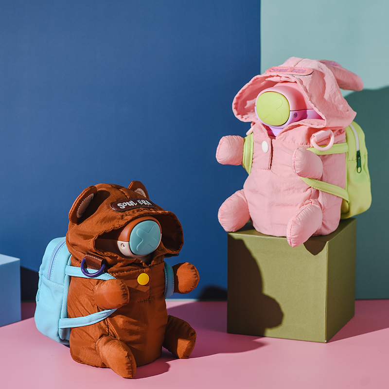 SOUL ERA cute hug cup children's insulation cup large-capacity straw cup kindergarten male and female students kettle