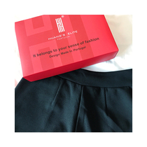 Portugal Huangs Elite Retro fashion trend wide leg pants Cropped pants Wild little black pants