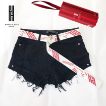 Portugal Huangs Elite denim denim hot pants ripped denim shorts women thin legs show long