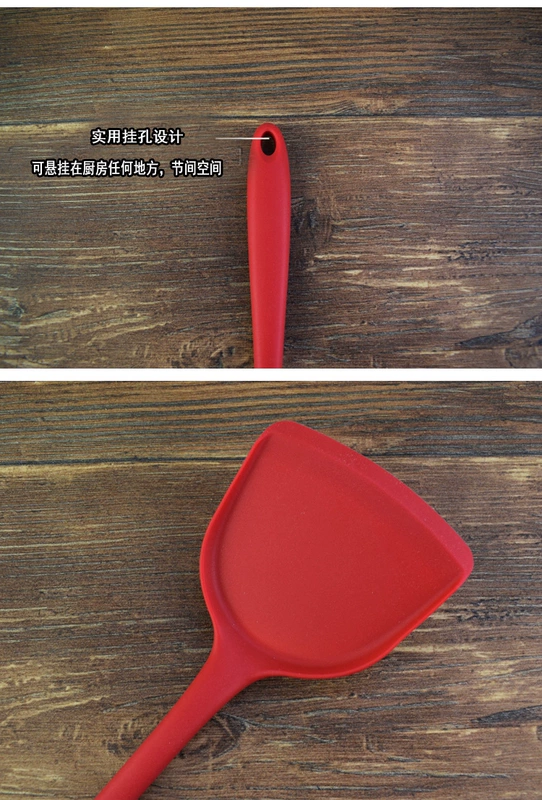 Bộ dụng cụ nhà bếp không dính đặc biệt thìa thìa súp thìa múc colander nhiệt độ cao hộ gia đình nấu xẻng - Phòng bếp kệ gia vị 3 tầng