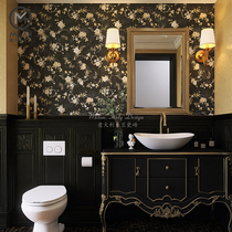 Retro bathroom tile art hotel French bathroom wall tiles new Chinese aesthetic wallpaper tiles