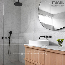 Elegant and quiet bathroom small particle grinding tiles 600x1200 soft kitchen wall tile bathroom tiles