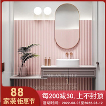 Ultra texture Background Wall Tile Italy Milan Macaron Pink Tile 300x600 Toilet