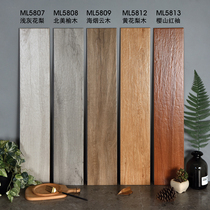 Nordic imitation wood grain gray living room floor tile balcony floor tile non-slip tile 150x800 wood texture