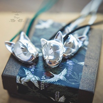 Fox Face Fox Chest Needle Necklace Pendant Ancient Wind Delicate Engraving 925 Pure Silver Accessories Adjustable