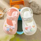 Детские летние нескользящие тапочки, пляжная обувь для принцессы, слайдеры, подходит для подростков, семейный стиль