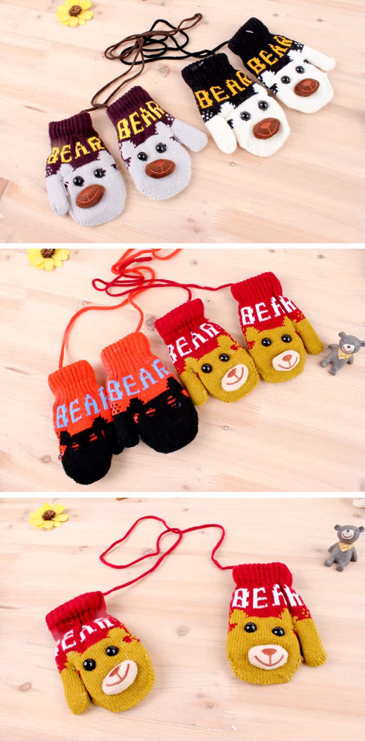 Gants pour fille en de laine - Ref 2150087 Image 7