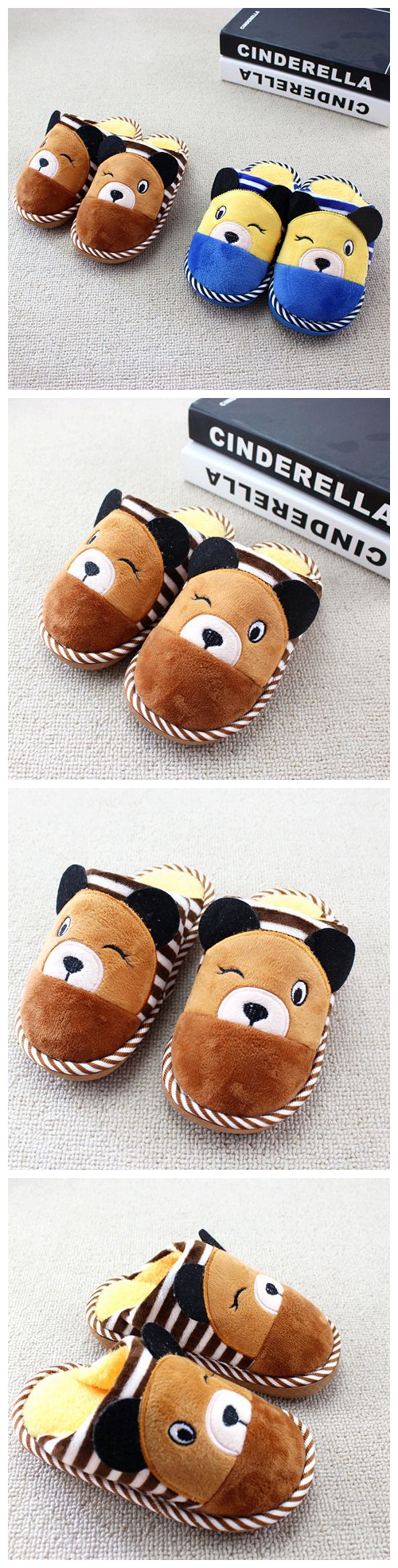 Pantoufles enfants en coton pour hiver - Ref 1018310 Image 6