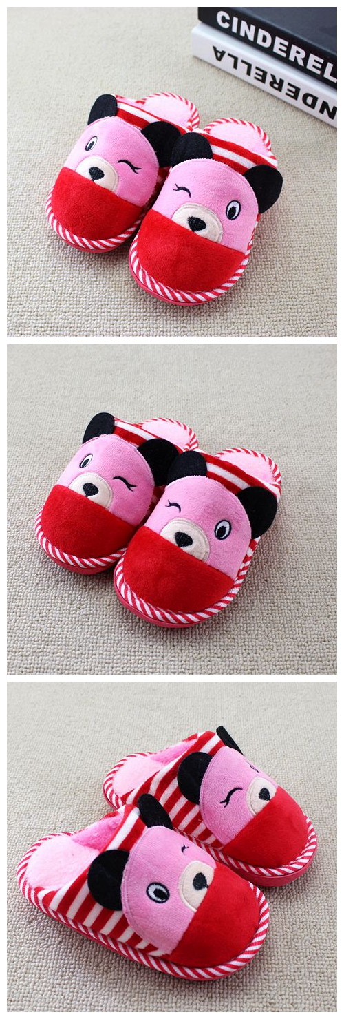 Pantoufles enfants en coton pour hiver - Ref 1018310 Image 8
