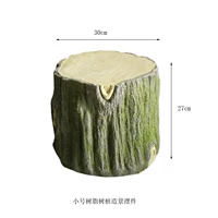 Короткий пень из смолы для озеленения