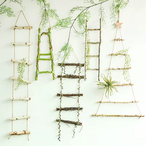 Bira Ladder Mori Creative Store Window Pendation Coundergarten Plant Угловая гостиная стена настенные настенные настенные