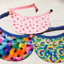 Bean bag pet original 2018 footprint pattern Big Dog saliva towel waterproof towel bib bib