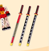 Wooden samurai wooden sword Shangfang boy Qinglong sword Childrens wooden sword Wooden schoolboy boy toy wooden