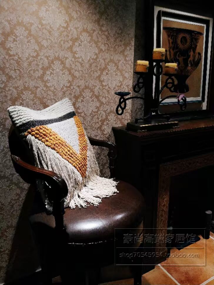 Nhập khẩu Ấn Độ sợi bông ba chiều KILIM dệt thủ công với gai thoải mái gối đệm quốc gia phòng gió mô hình - Trở lại đệm / Bolsters ghế lười phòng ngủ