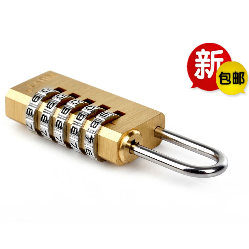 NBYT upgraded version pure all-copper gym Fitness Room Drawers GAME 5 FIVE-PLACE CODE LOCK COPPER PADLOCK
