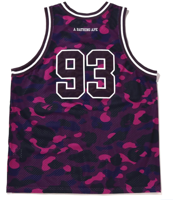 Bape Color Camo Basketball Tank Vest Size m