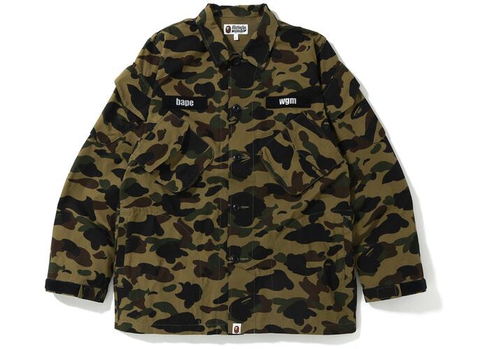 Bape 1St Camo Tactical Military Camouflage Shirt Jacket