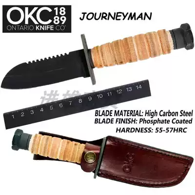 USA ONTARIO ONTARIO 6155 JOURNEYMAN OUTDOOR KNIFE EMERGENCY RESCUE KNIFE