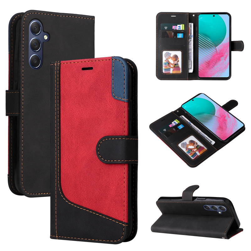 Suitable for Samsung S23 S22 Note20 Three-Color Splicing S21 Phone Leather Case S20 Protective Case Ultra Flip Cover S9 Card Slot S8 S7 S10 Lite A81 A91 Fe Stand Plus Suitable for Samsung S23 S22 Note20 Three-Color Splicing S21 Phone Leather Case S20 Protective Case Ultra Flip Cover S9 Card Slot S8 S7 S10 Lite A81 A91 Fe Stand Plus