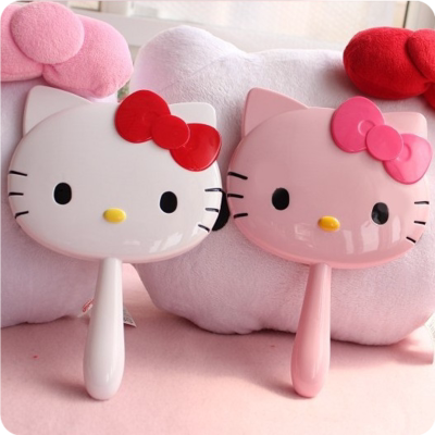 Handheld mirror portable makeup mirror creative cartoon handle mirror cute girl dressing mirror festival gift