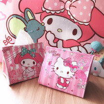 Tissue box tissue smoking Kaidi cat PU tissue towel box portable extraction paper