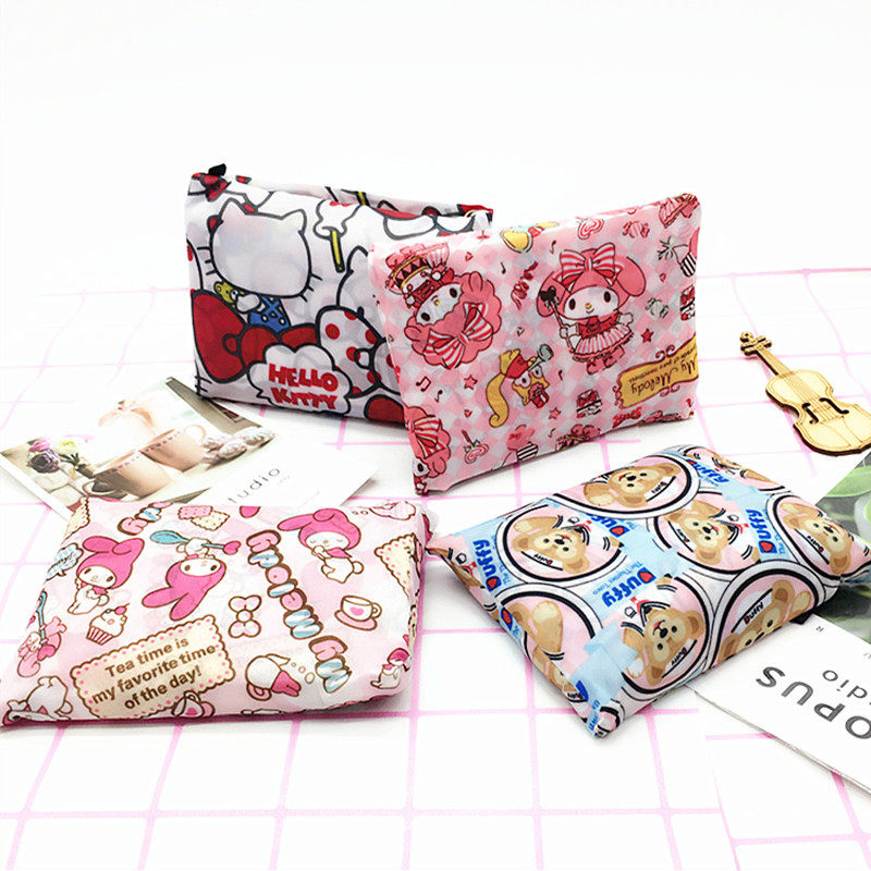 Cartoon folding portable environmental protection bag tote bag waterproof large-capacity supermarket family storage bag shopping bag grocery bag