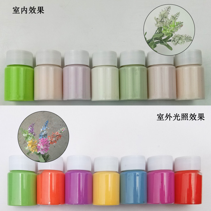Photochromic powder-made light-changing water-based paint UV discoloration encountered sunlight discoloration lacquer eco-friendly light change art paint-Taobao