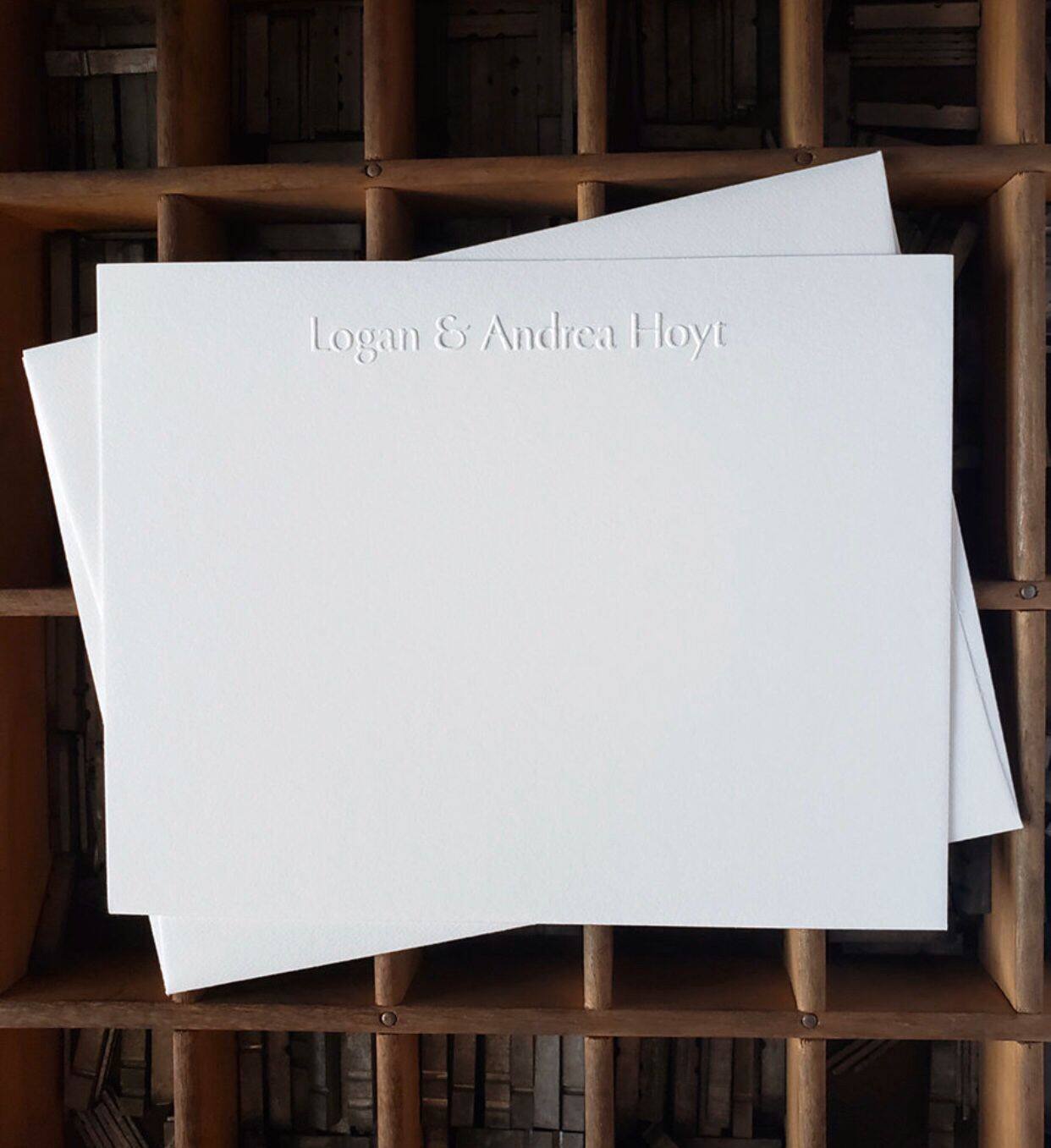 Fully Custom Embossed Wedding Thank You Cards Embossed wedding thank you note cards