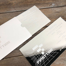 Silver mirror acrylic invitation wedding invitation hot silver envelope business Annual Meeting opening invitation letter