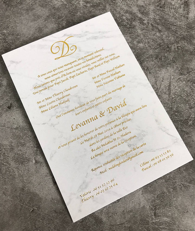 Simply in wind marble background wedding invitation to wedding invitation European style hot logo invitation letter