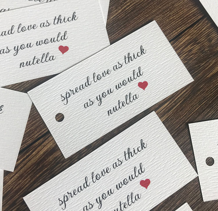 Personalized creative wedding gift candy box hang tag wedding gift thank you card custom gift tags