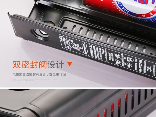 Jinyu sử dụng kép lò cassette bếp di động ngoài trời dã ngoại bếp gas thẻ thử nghiệm thẻ lò từ lò lửa lò hơi - Bếp lò / bộ đồ ăn / đồ nướng dã ngoại bếp ga mini dã ngoại