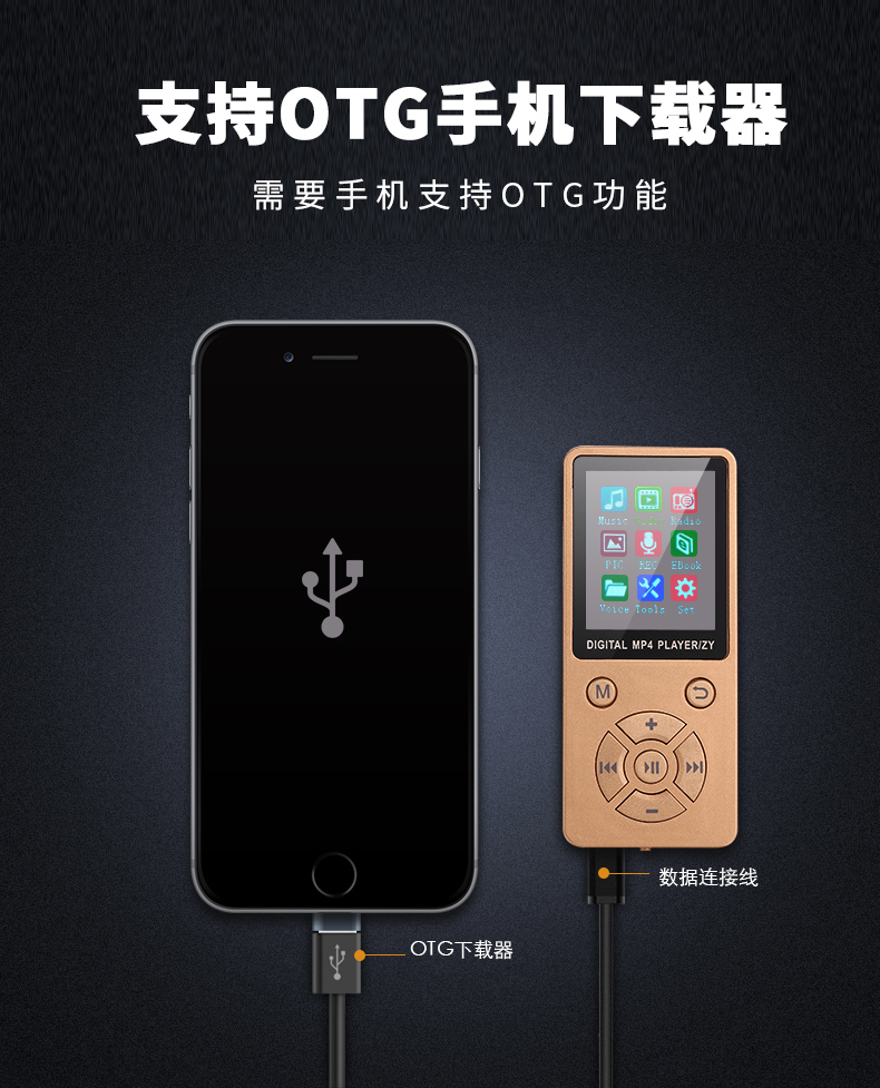 Màn hình màu mp4mp3 Thẻ sinh viên Walkman Máy nghe nhạc MP3 thể thao siêu mỏng MP4MP5 bút ghi sách điện tử - Máy nghe nhạc mp3 máy nghe nhạc có loa ngoài