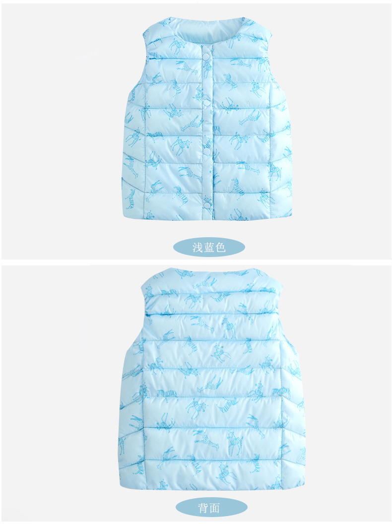 Áo chống mùa cho trẻ em xuống áo vest cotton cho bé gái mới trong thời trang trẻ em mùa thu và mùa đông ấm áp sỉ quần áo trẻ em