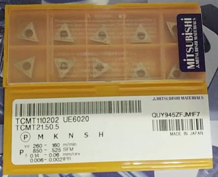 Triple Rhombus Blade Small Triangle Numerical Control Blade TCMT110202 TCMT110202 UE6020 TCMT110204 UE6020