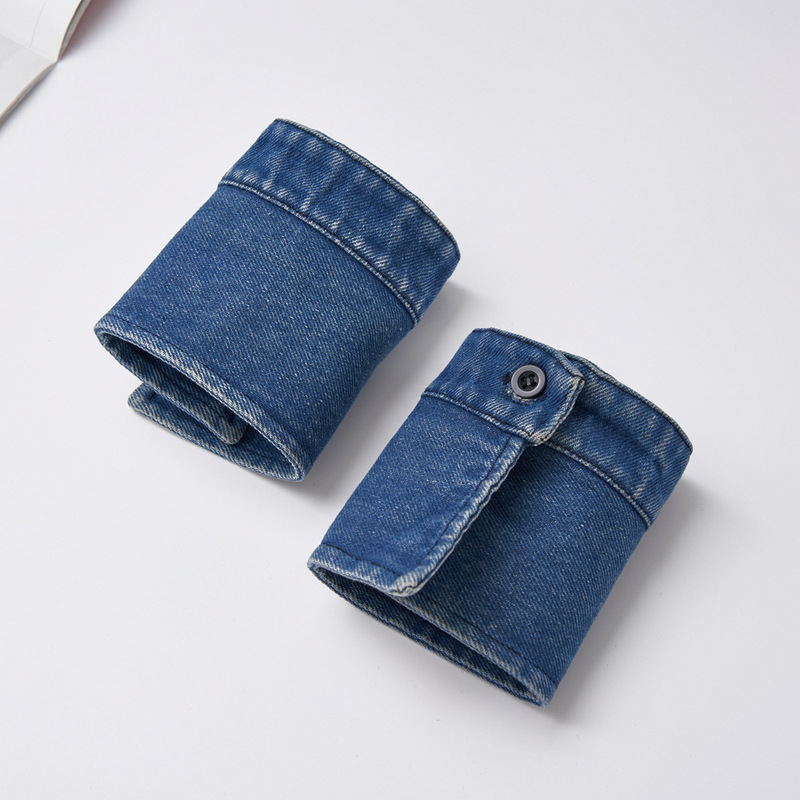 Washed Denim Sleeves, Classic Four-Season Clothing Accessories, Fake Two-Piece Clothing Sleeves, Simple Retro Style, Cross-Border Manufacturer Washed Denim Sleeves, Classic Four-Season Clothing Accessories, Fake Two-Piece Clothing Sleeves, Simple Retro Style, Cross-Border Manufacturer
