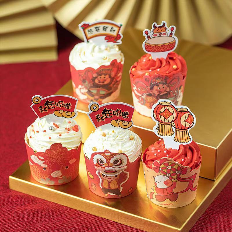 Evaporated cake oven with high temperature cupcake cupcake cupcake baking small medium-sized Maffin Cup Paper Cup household cake mold