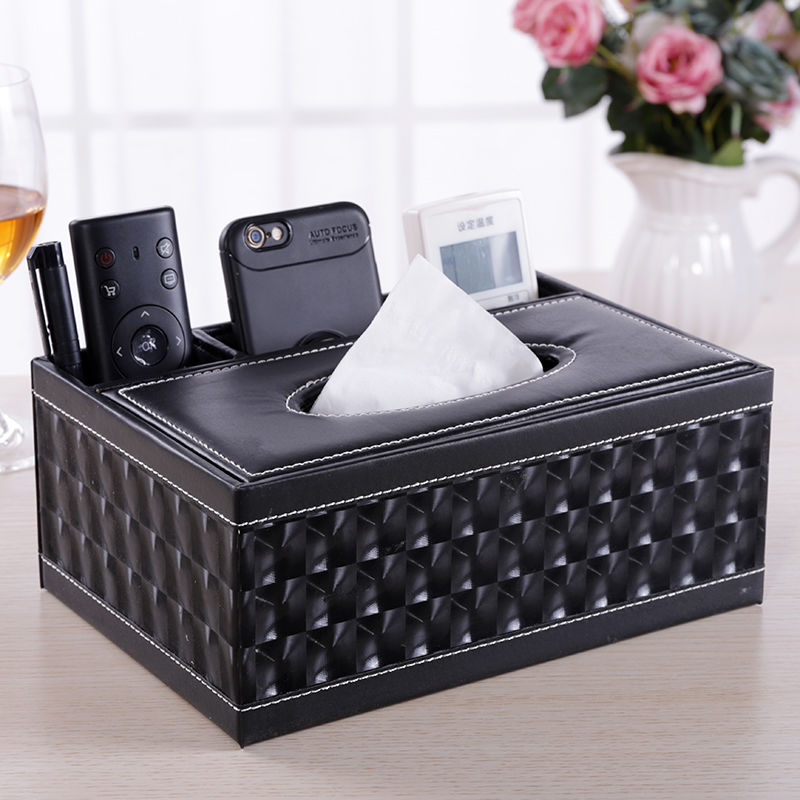 Multi-function tissue box tea handle remote control box household napkin drawing box simple cute
