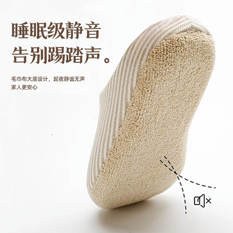 Wooden Floor Silent and Noiseless All-Season Japanese-Style Indoor Home Slippers for Women, Fabric Soft-Soled Household Spring and Autumn New Models for Men