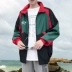 Guochao đường phố hip hop hiphop áo gió nam thương hiệu thủy triều châu Âu và Mỹ bf mới thể thao màu sắc phù hợp với áo khoác nam ins mẫu áo khoác nam đẹp 2019 Áo khoác