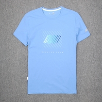 Super breathable quick dry short sleeve man 2021 summer new casual running printed round collar comfortable sashimi sports T-shirt