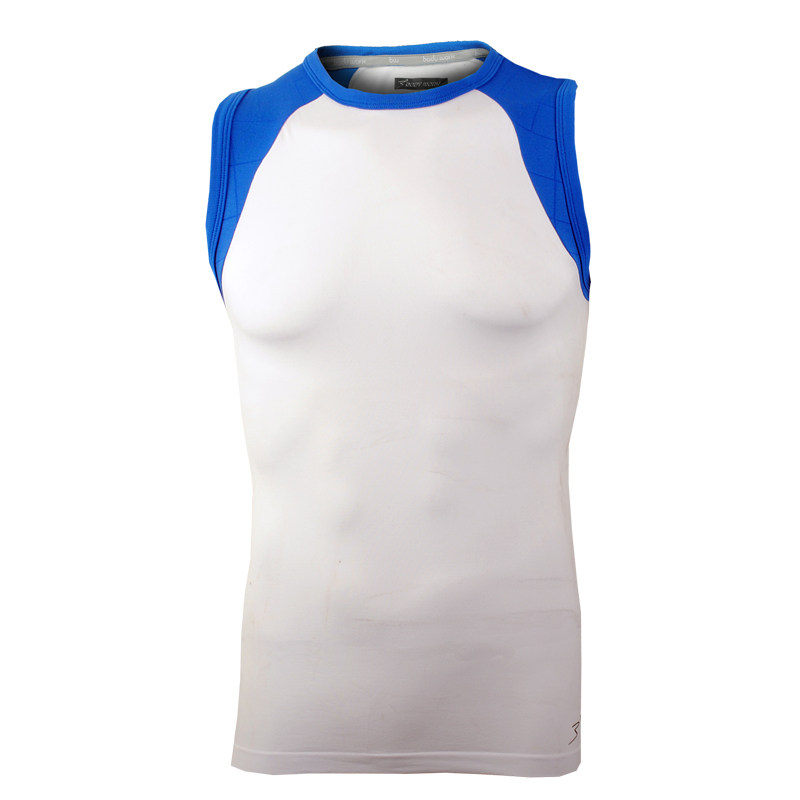 Welfare Summer Men High Strength Kan Shoulder Sleeveless Stress Clothes Training Dry Dry Absorption Wet Sweat Running Vest