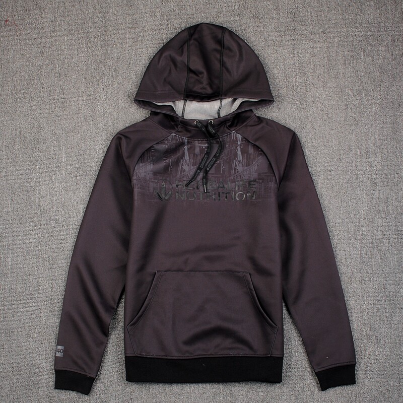 Autumn boy printing plus heat and breathable speed dry casual running training hood sleeve sports suit