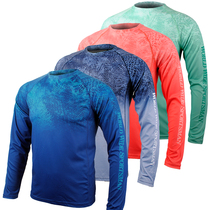 Sun protection UV50 honeycomb breathable outdoor summer fishing camouflares sports mens sleeves speed dry clothes T-shirt plus fattening overweight