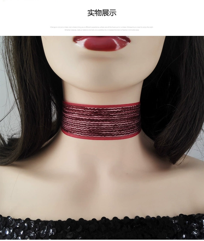 Rộng bên cổ trang sức vòng cổ nữ vòng cổ choker cổ áo xương đòn chuỗi ngắn phong cách dân tộc vòng cổ thời trang dây chuyền cổ ruy băng - Vòng đeo tay Cuff