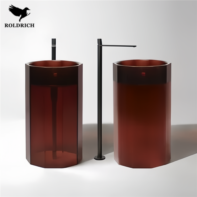 透明树脂水晶艺术立柱盆：点亮户外生活空间的秘密